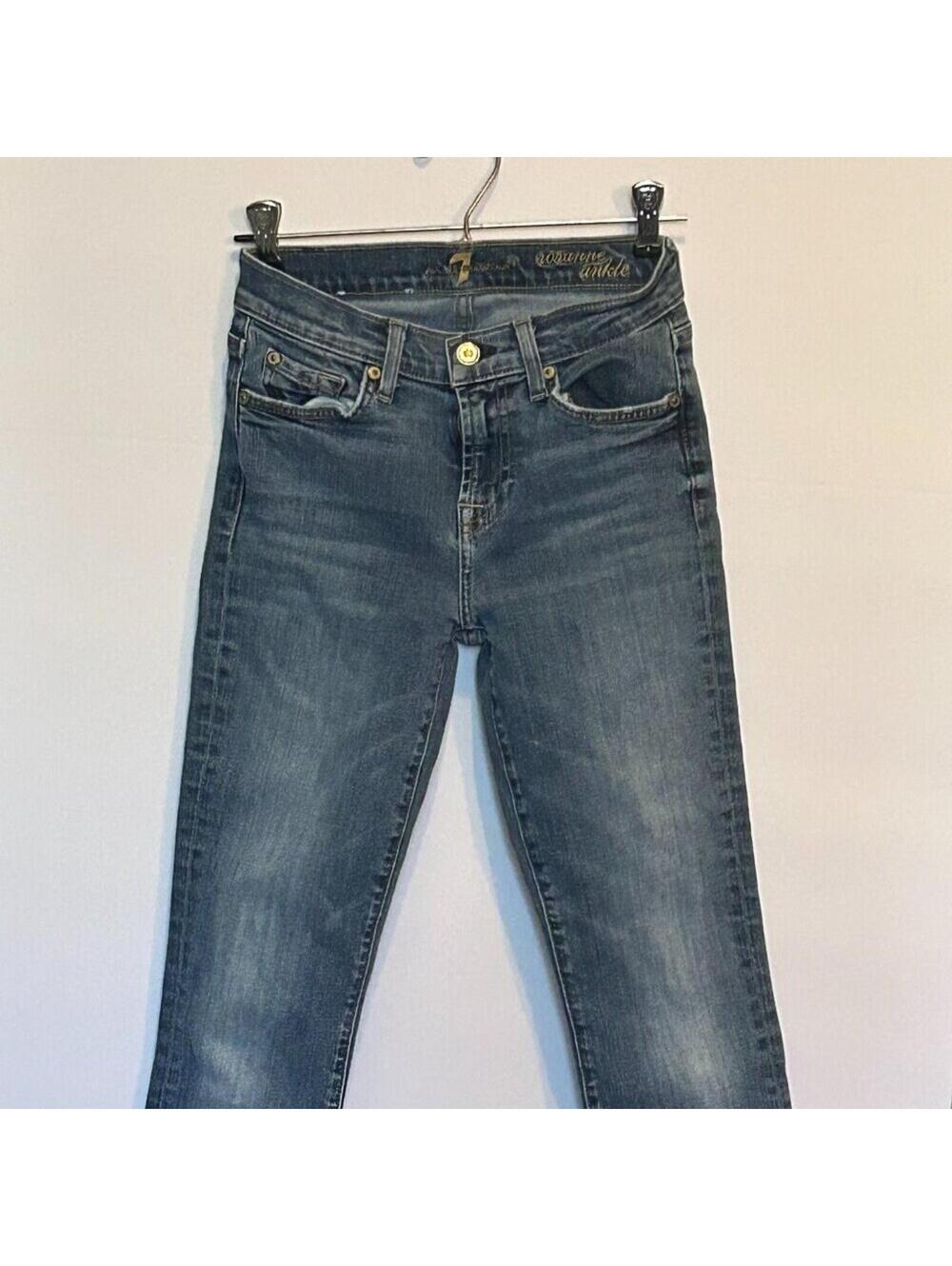 7 For All Mankind Women's Sz. 24 Roseanne Ankle skinny jeans